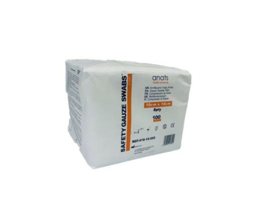 GAUZE SWABS 10X10  12PLY  -  100 pieces