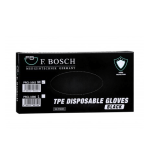 Gloves - F. Bosch TPE Disposables Black Gloves - Image 2