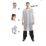 Cover - Visitor Kit PP (Visitor Coat, Mushroom Cap, Face mask, Shoe Cover)