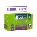 Gloves - Filoskin XVinyl Vinyl-Nitrile Gloves Blue Powder-Free
