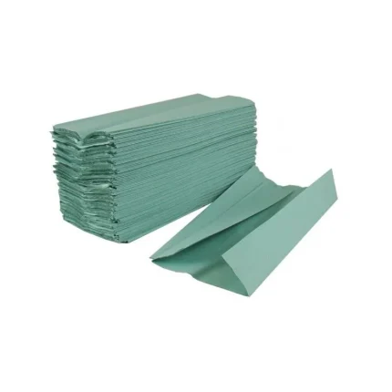 Paper - Zig - Zag Hand Towel 1ply 30 gsm Green