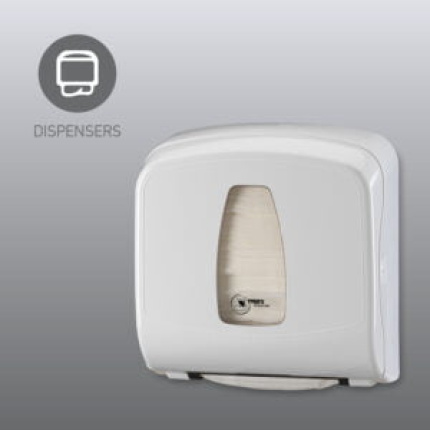 Dispenser for Zig-Zag Hand paper  White