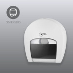 Dispenser for Industrial Toilet Paper - White