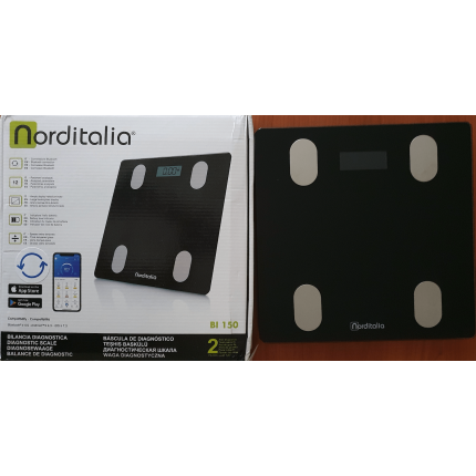 Scale - BATHROOM SCALE  BI 150 with BLUETOOTH SMART SCALE WITH APP (with steel ELECTRODES)