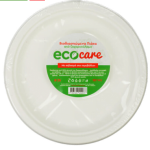Food Products - Ecocare  Dinner Plates from SugarCane  18 cm, 23 cm, 26 cm - 10 Pieces per Pack - Image 4