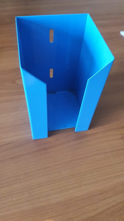 Dispenser - Blue Steel Wall Mount Stand For 1Lt Sanitizer or Soap
