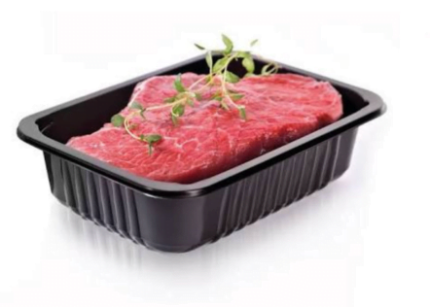 Food Products - Polypropylene (PP) trays for packaging food and non-food products - Black Color