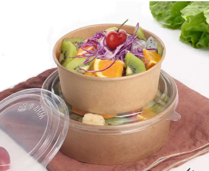 Food Products - Disposable Salad Paper Bowl With Cover