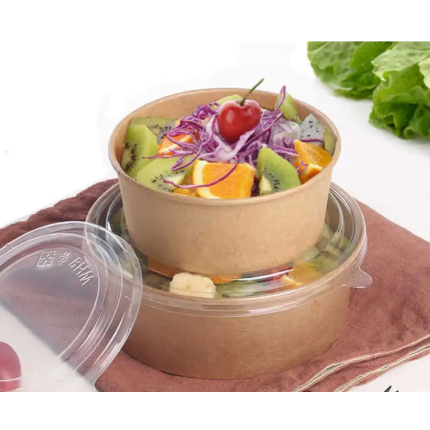 Food Products - Disposable Salad Paper Bowl With Cover