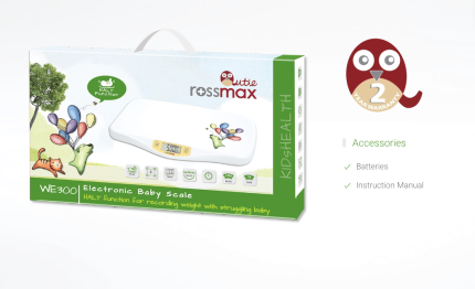 Scale - Digital Baby Weighing Scale - Rossmax WE300 - White