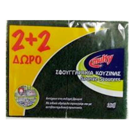 ΜULTY 2 + 2 FREE   CLEANING SPONGES
