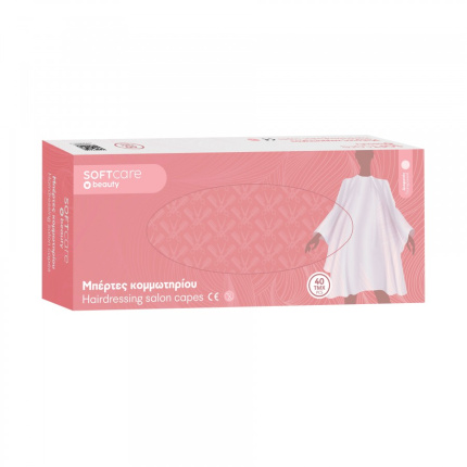Hairdresser's Cape Soft Care PE  130 x 90 cm - clear (40 pcs)