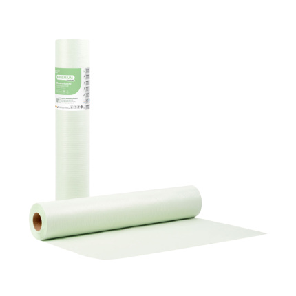 Examination Rolls Care Premium Standard 2ply Paper & PE Examination Roll 58cm x 50m - Green