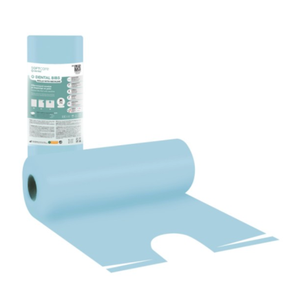 Examination Dental Bibs on a Roll with neckline 53 x 60cm light Blue (80pcs)