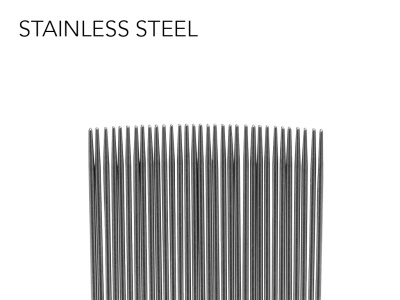 Comb - Green  Stainless steel teeth with a rounded tip. - Image 3