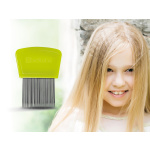 Comb - Green  Stainless steel teeth with a rounded tip.